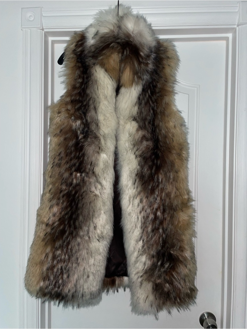 FABULOUS FURS MULTICOLOR FAUX FUR STROLLER VEST SZ XS NWT SAMPLE